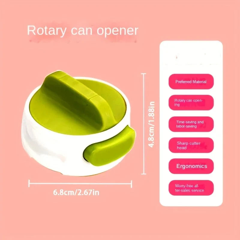 Portable Manual Can Opener – Adjustable Anti-Slip Stainless Steel