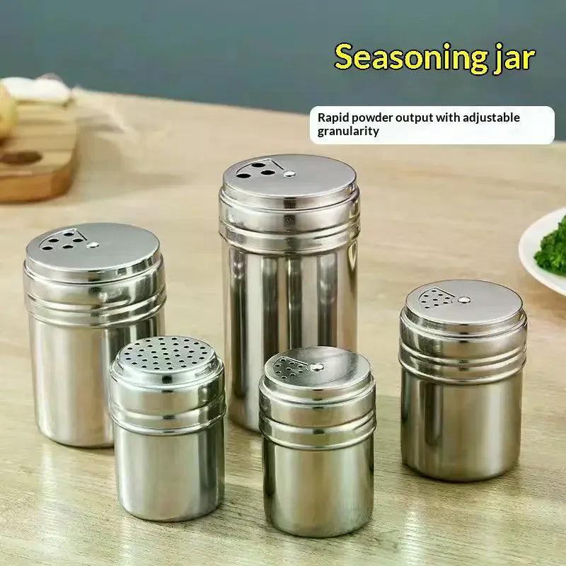 Stainless Steel Spice Shaker Jar – Adjustable, Rust-Resistant