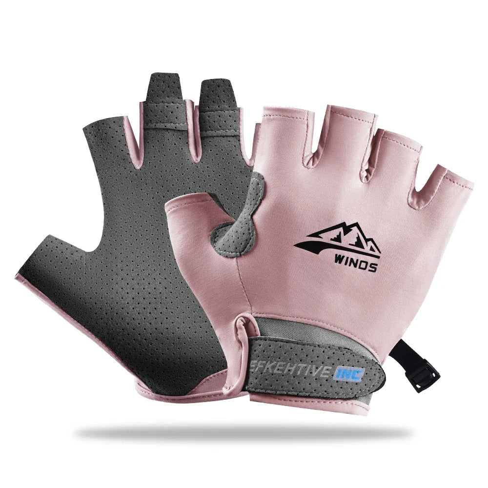 Fingerless Cycling Gloves – UV Protection, Breathable MTB & Road
