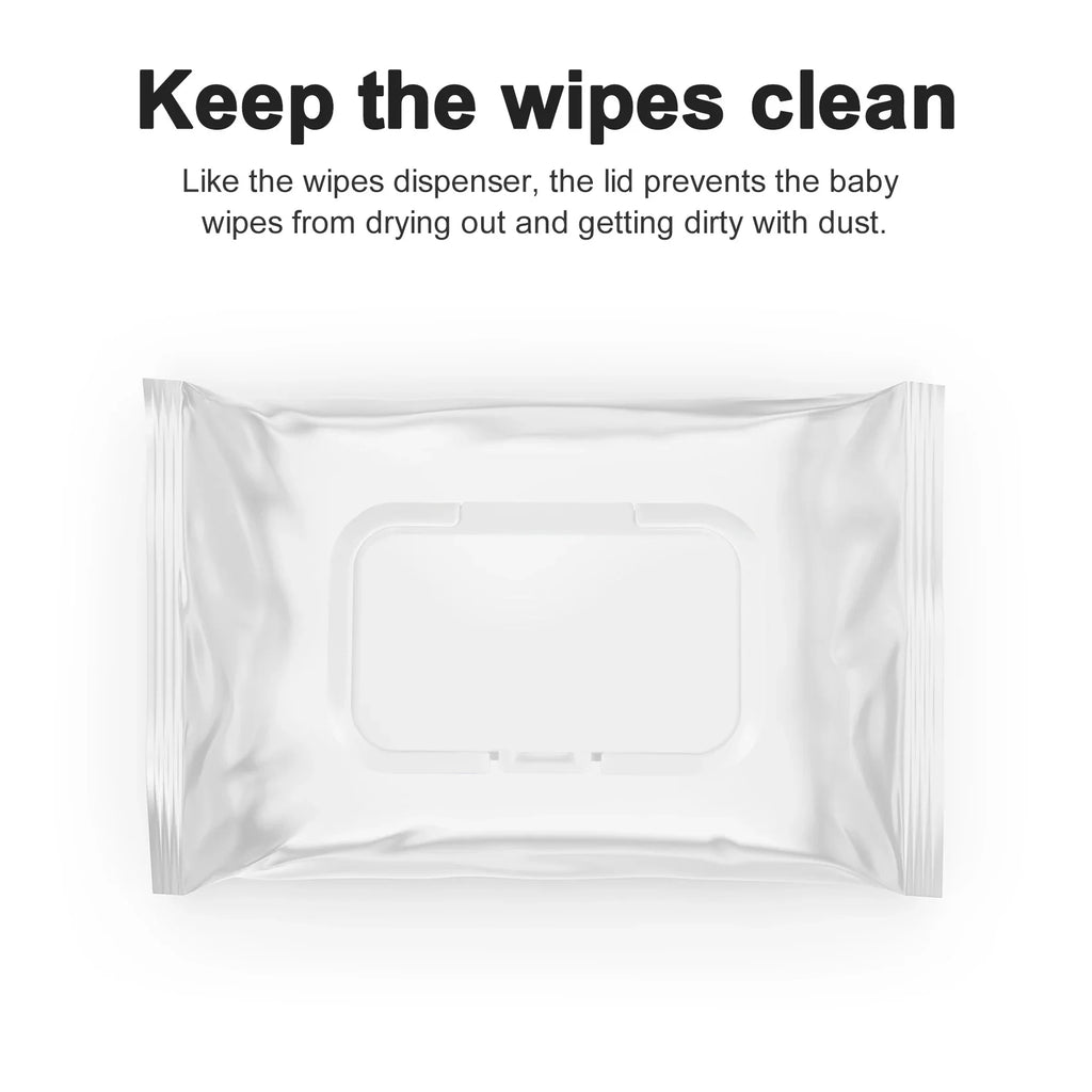 10-Pack Reusable Baby Wet Wipes Lid Covers | Tissue Box Cap