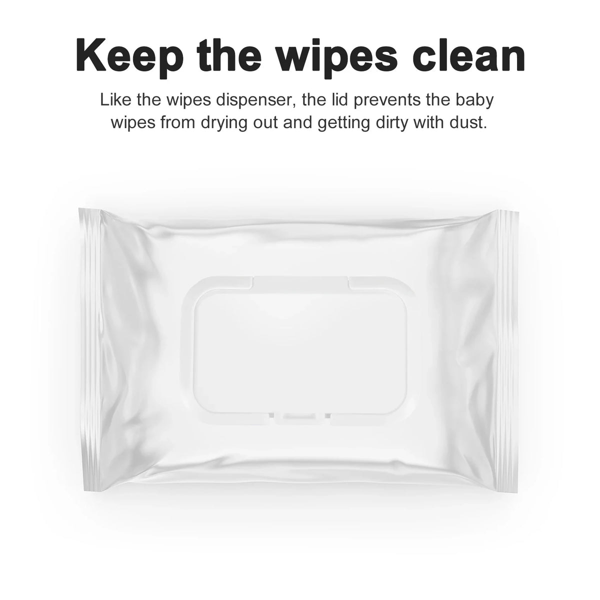 10-Pack Reusable Baby Wet Wipes Lid Covers | Tissue Box Cap