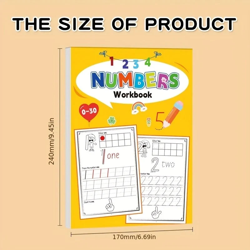 0-30 Digital Specialized Workbook Focusing Practice Correct Writing