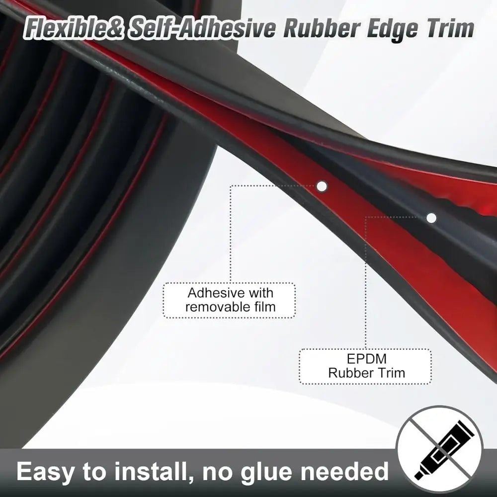 U-shape Edge Protector Strip Trim Rubber 3 Meters Waterproof Seal