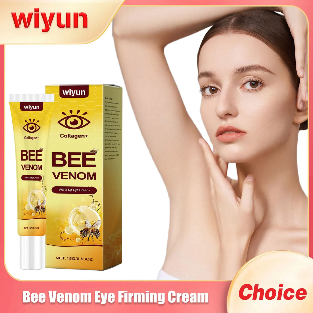 WIYUN Bee Venom Eye Cream – Firm, Brighten & Hydrate 15g