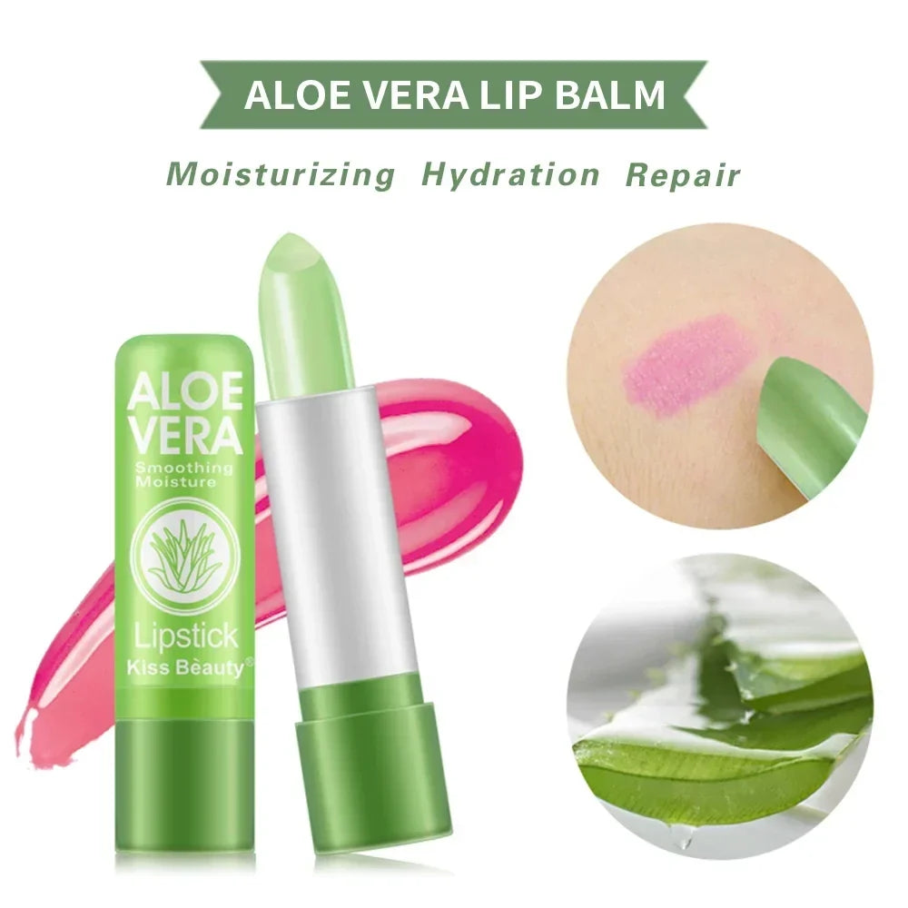 Aloe Vera Color Changing Lip Balm – Moisturizing & Nourishing