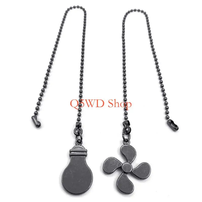 Steel Ceiling Fan Pull Chain Extender – 35cm Easy Install