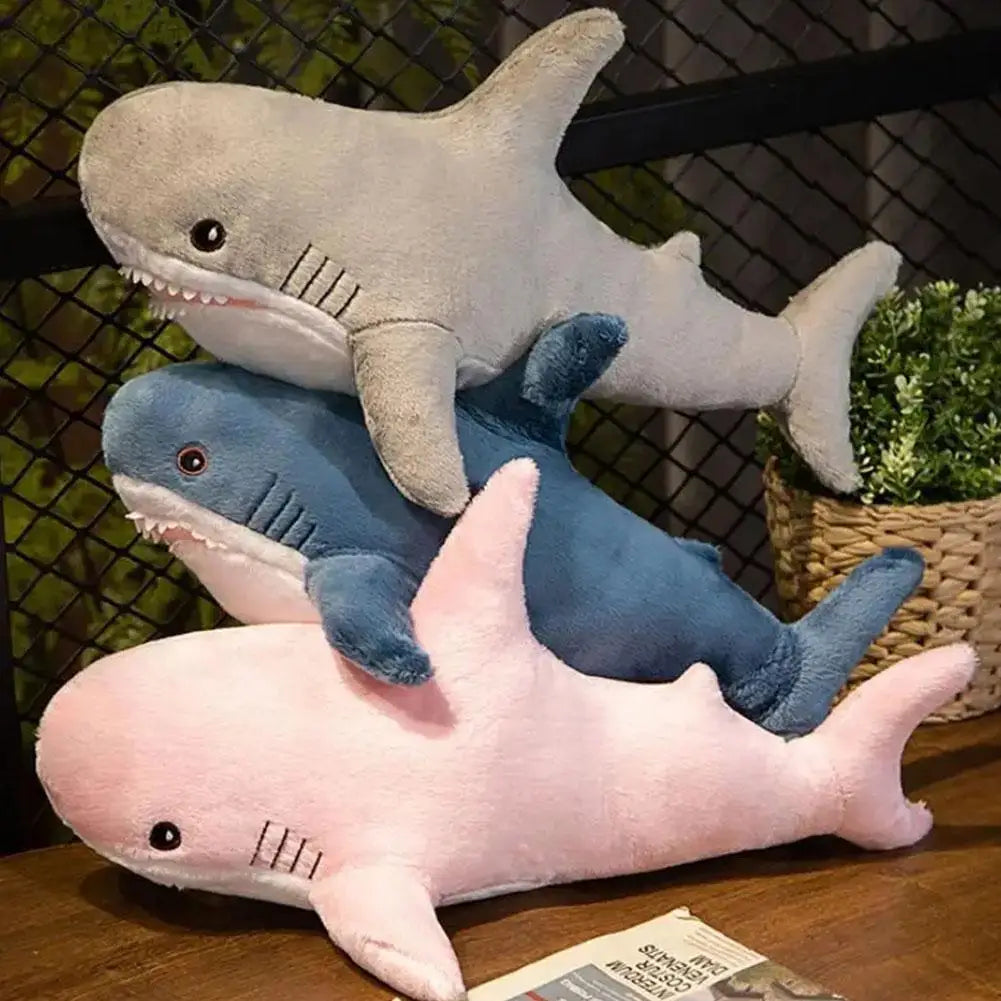 Soft Plush Shark Stuffed Animal Pillow Cushion | Fun Gift