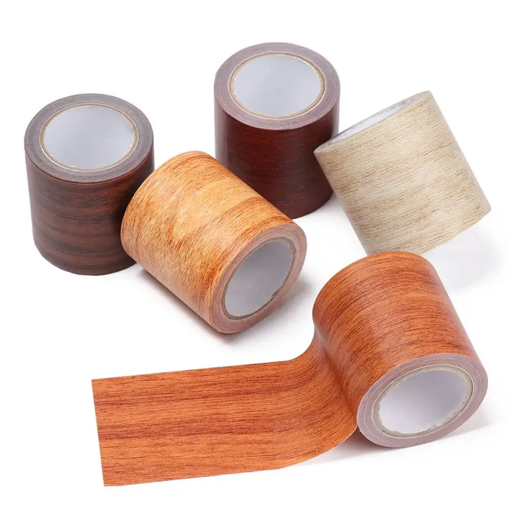 Wood Grain Furniture Repair Tape – Waterproof Skirting Sticker