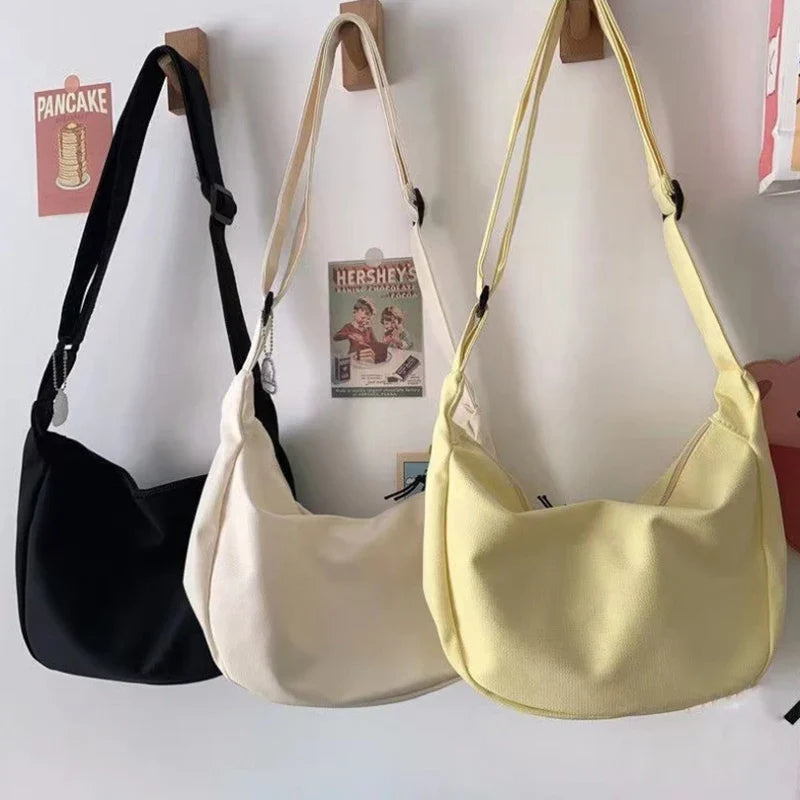 Y2K Harajuku Canvas Shoulder Bag | Large Capacity Women's Tote