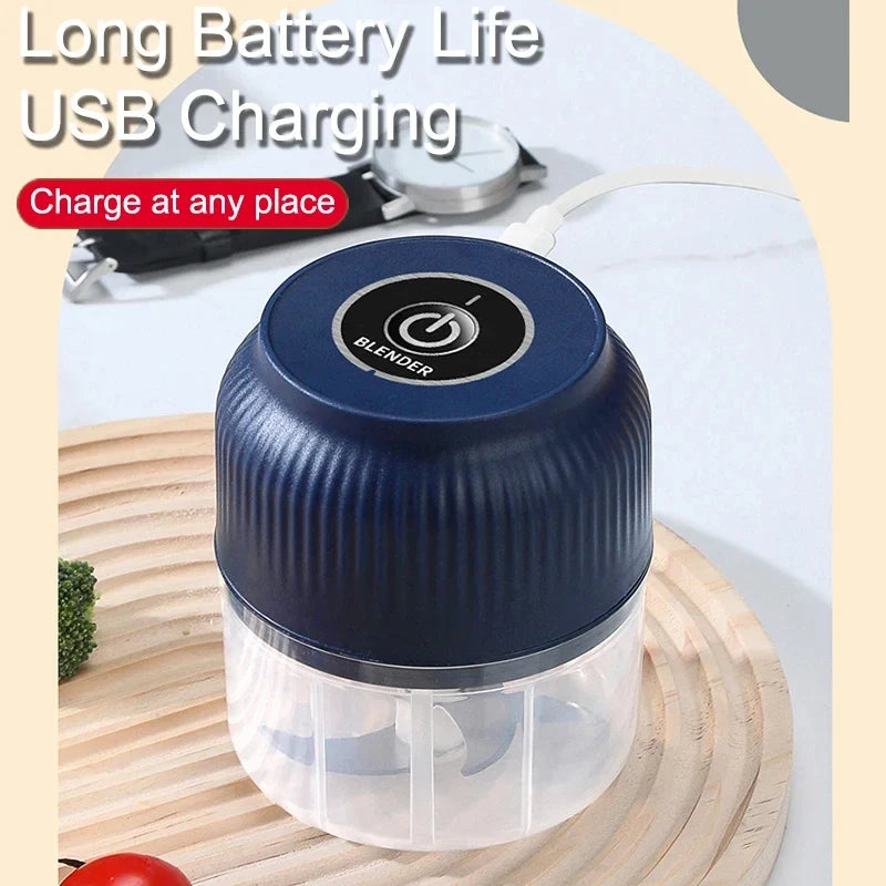 HOMEFISH 250ml Mini Electric Garlic & Vegetable Chopper