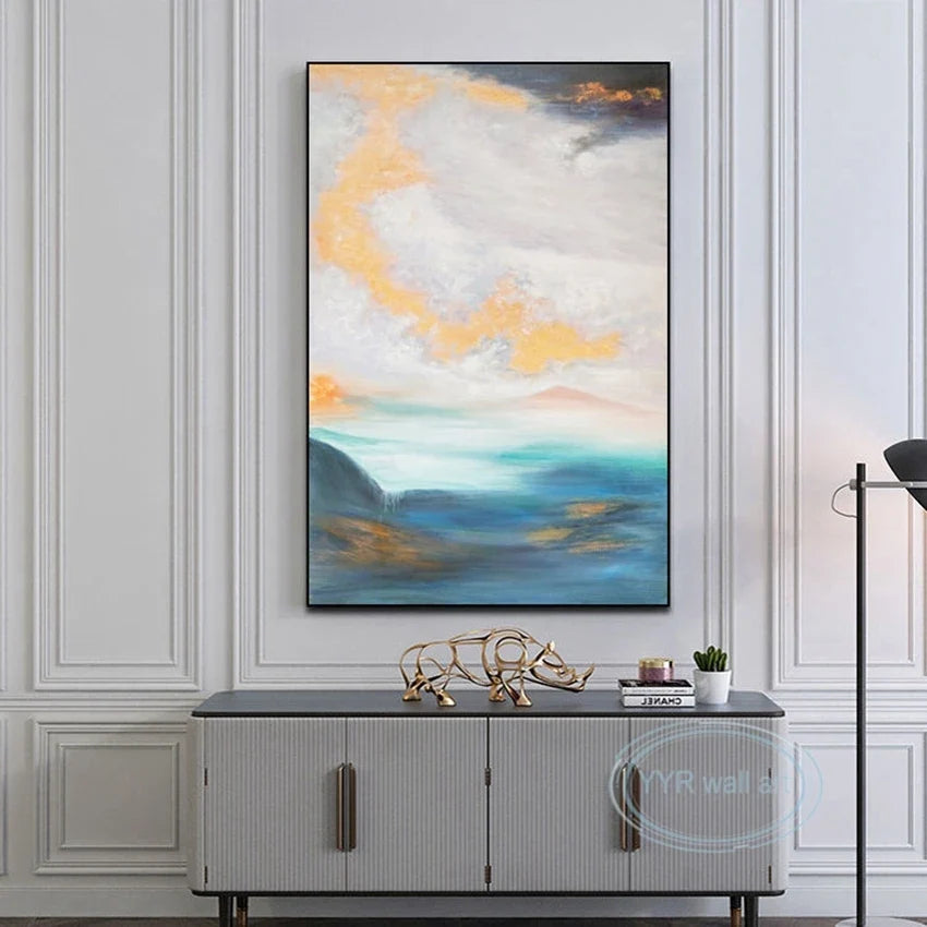 Handmade Abstract Oil Painting on Canvas | Wall Art Decor