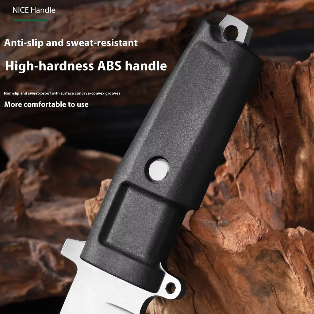 Jungle Straight Knife – Fixed Blade Camping Knife with Sheath