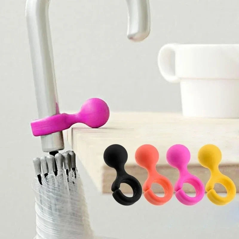 3-Pack Colorful Umbrella Hook Holder Bracket & Storage Rack