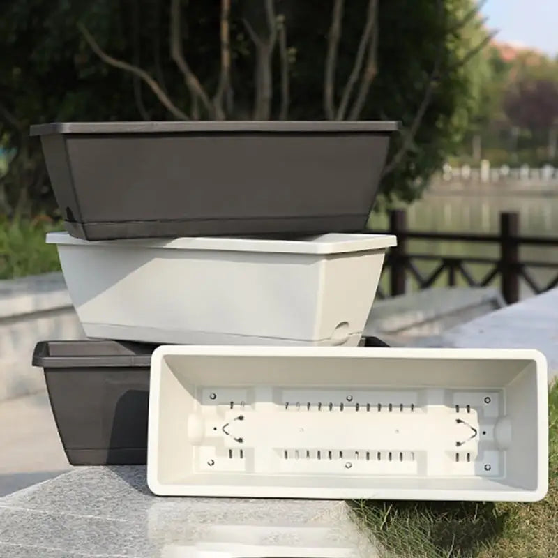 Self-Watering Planter Pot with Reservoir & Drainage – Indoor