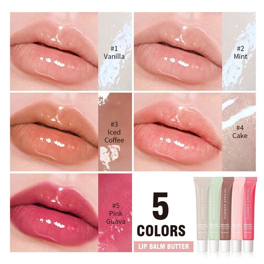 Moisturizing Lip Balm Butter Gloss – Vanilla, Pink Sugar & Coffee