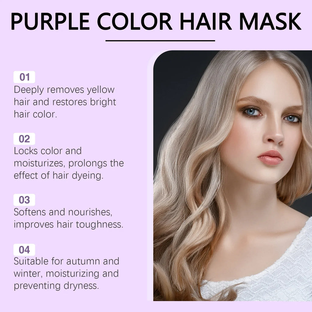 EELHOE Purple Keratin Hair Mask – Toning & Strengthening 100g