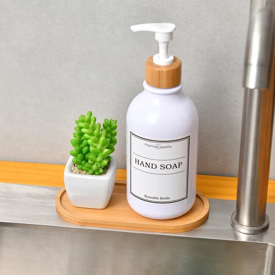 Wooden Bamboo Vanity Tray – Countertop Organizer for Bathroom