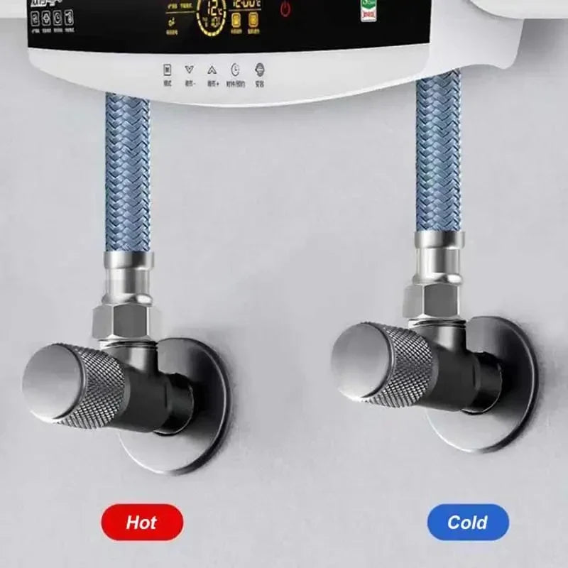 Full Brass Mini Angle Valve | Toilet Shut-Off Inlet Valve