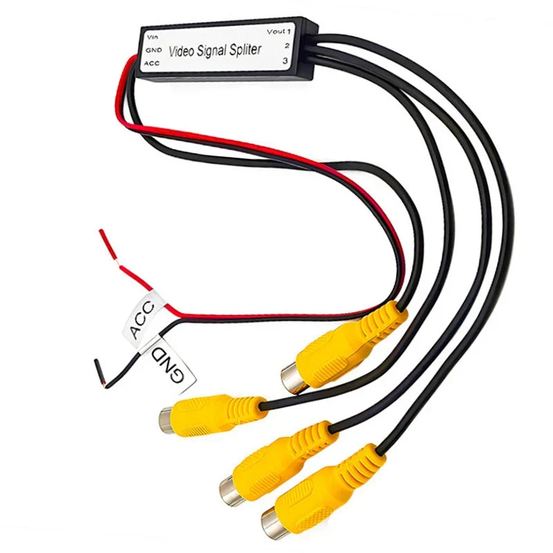 CVBS & AHD 720P Car Video Splitter – 1 In 3 Out Booster