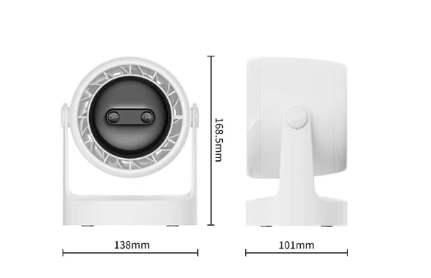 URGGU Bladeless USB Camping Fan 10000mAh & LED Lights