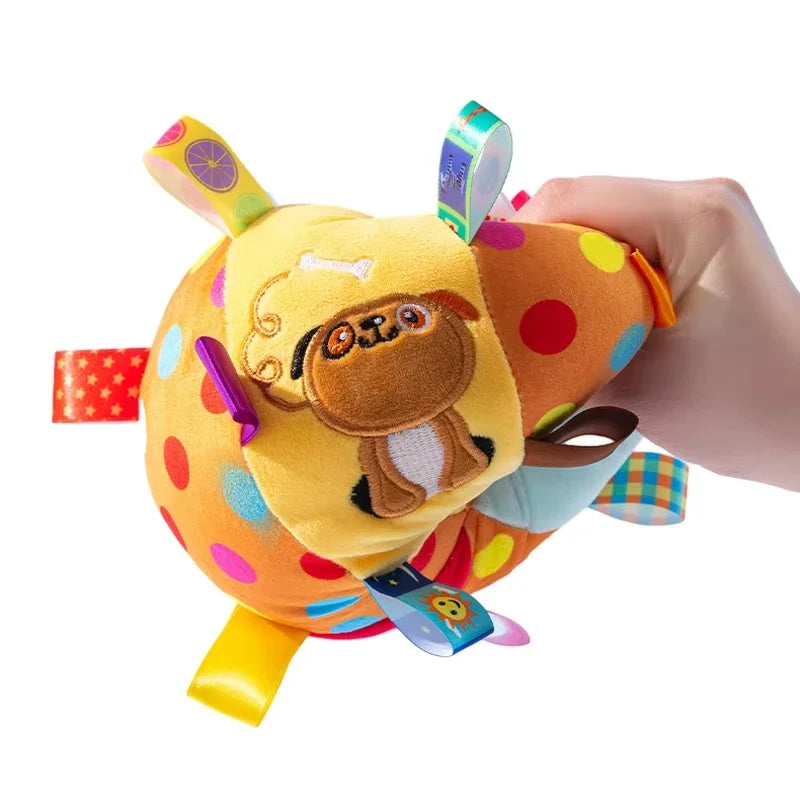 Interactive Plush Dog Toy Ball with Bells – Chew & Fetch Toy