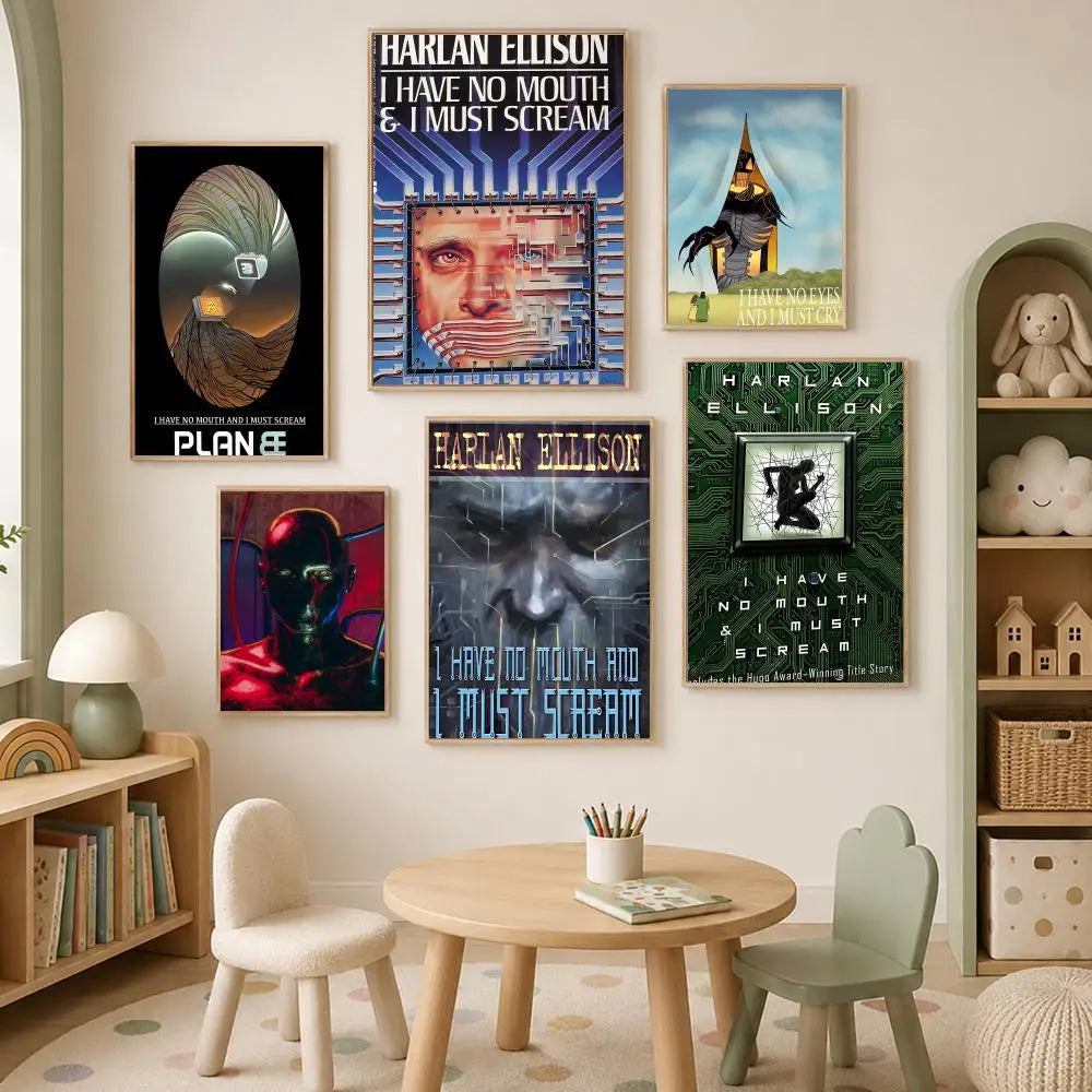 I Have No Mouth and I Must Scream Poster – Self-Stick Wall Art