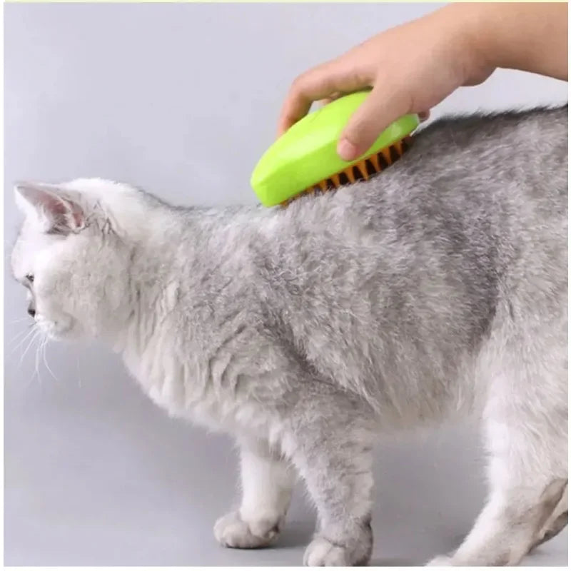 3-in-1 Electric Steam Brush & Massage Comb for Cats & Dogs