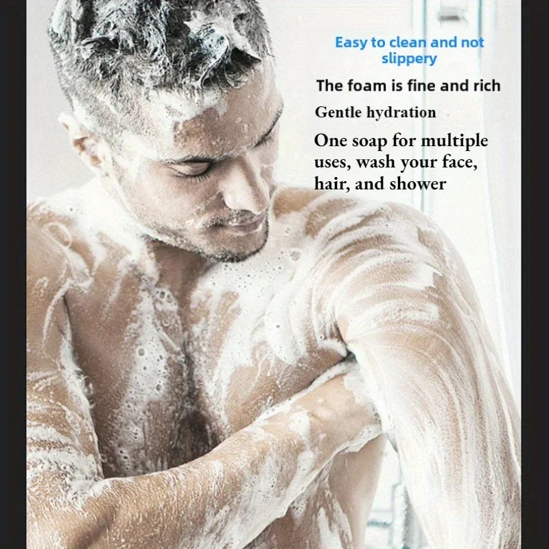 Men's 3-in-1 Cologne Soap Bar – Hair, Face & Body (2 Pack)