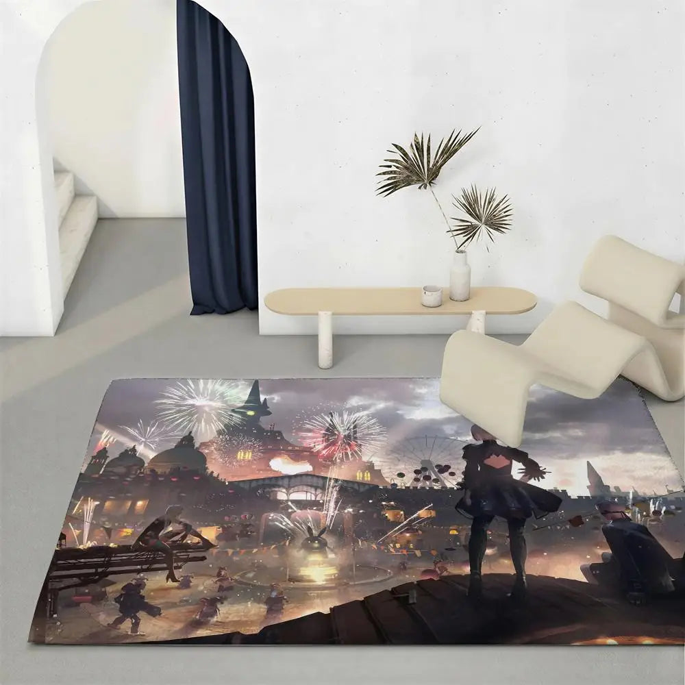 NieR: Automata Gaming Floor Mat – Non-Slip Flannel Indoor Rug