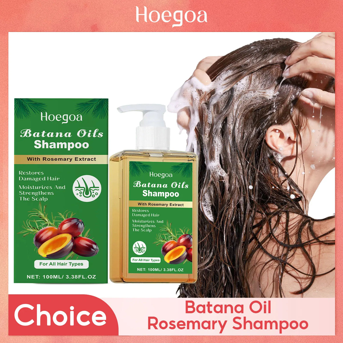 HOEGOA Pure Batana Shampoo – Strengthen & Restore All Hair Types