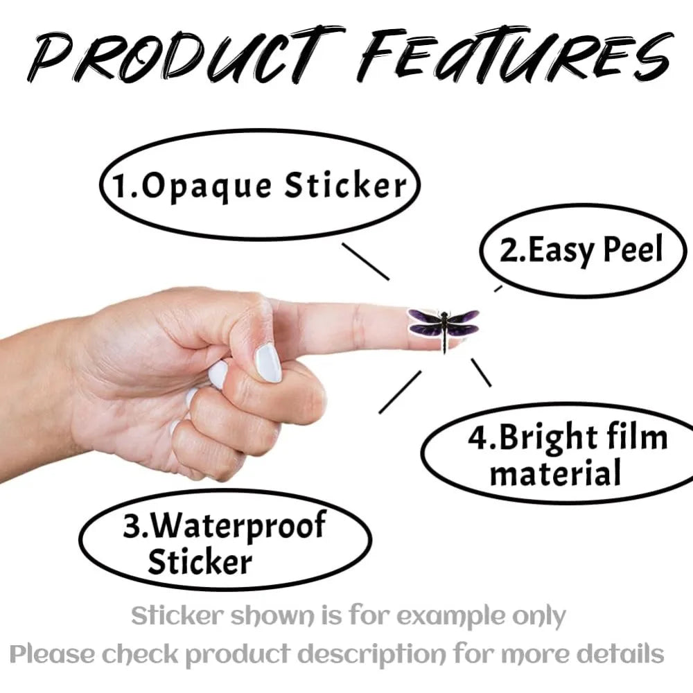 Dragonfly Decorative Stickers – 240 Pcs Self-Adhesive Labels