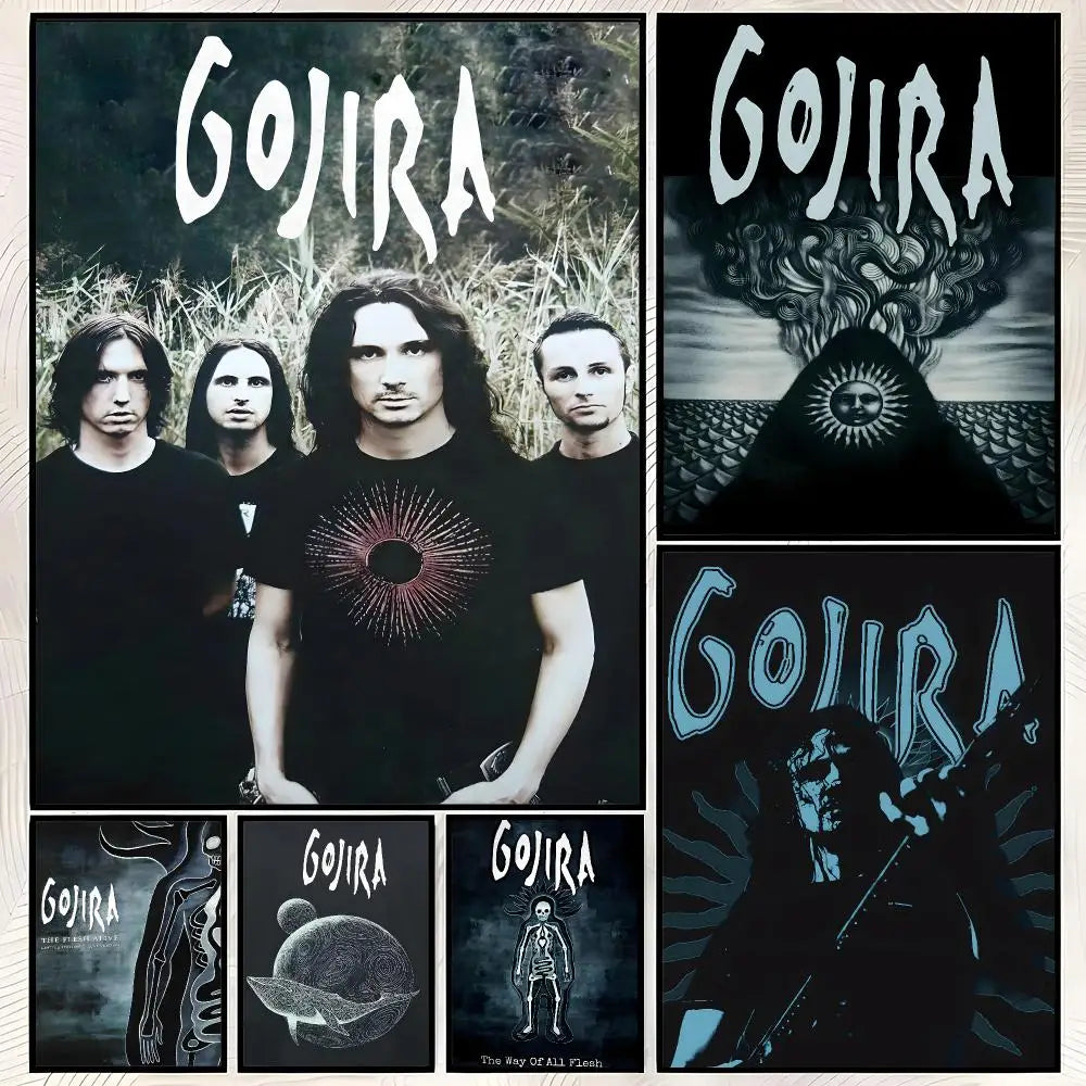 Gojira Band Wall Poster – Self-Stick HD Waterproof Wall Art