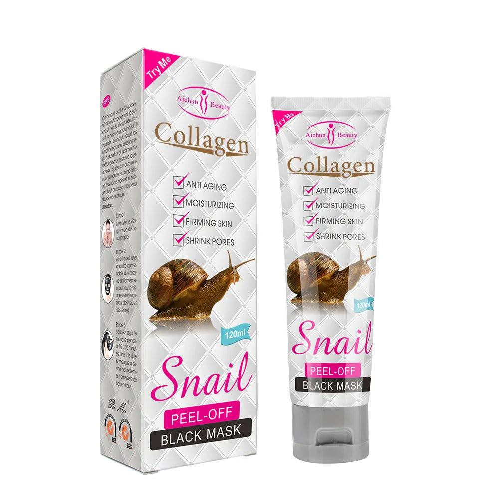 Snail Peel-Off Black Face Mask 120g – Deep Cleanse & Pores