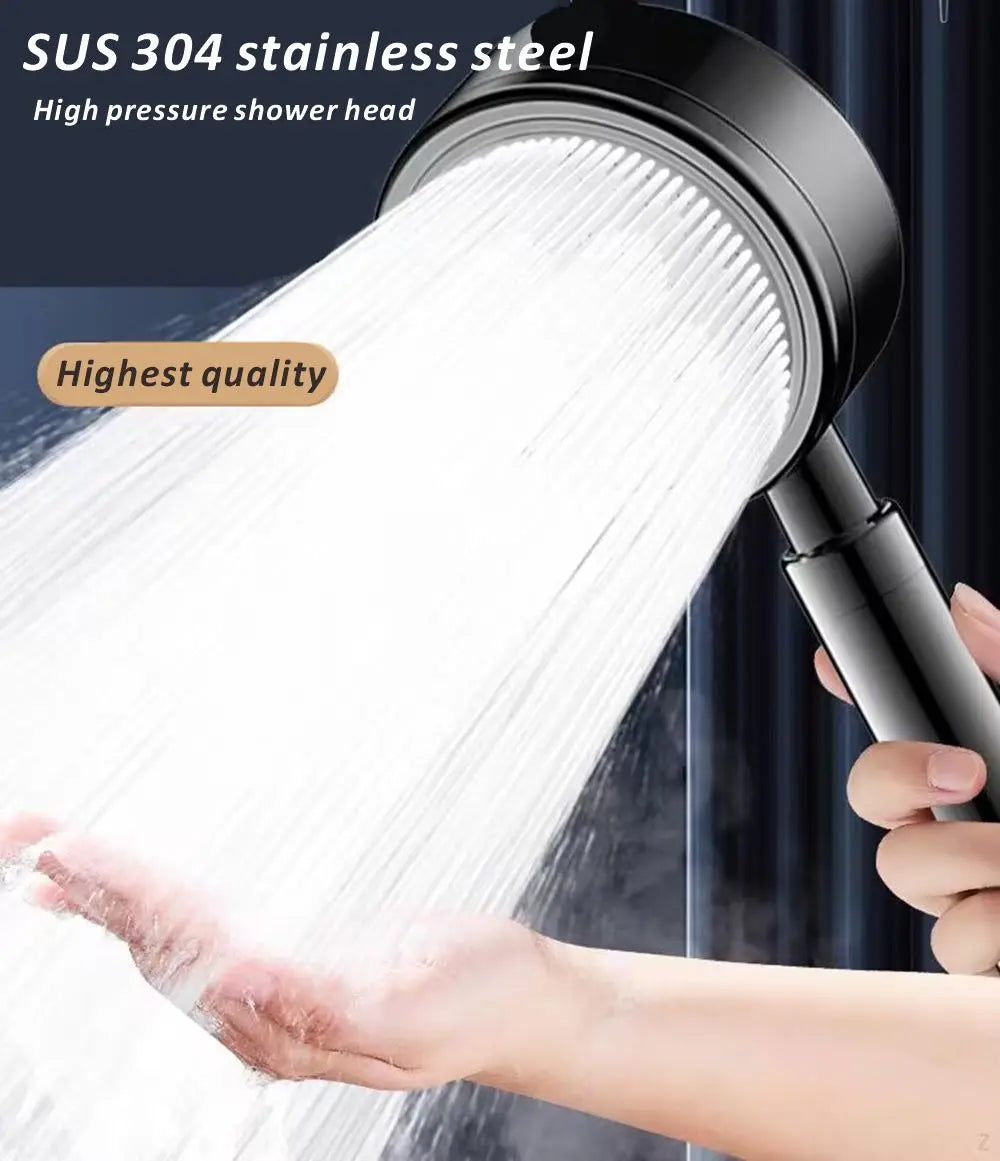 Handheld Rainfall Shower Head | High Pressure & Water Saving