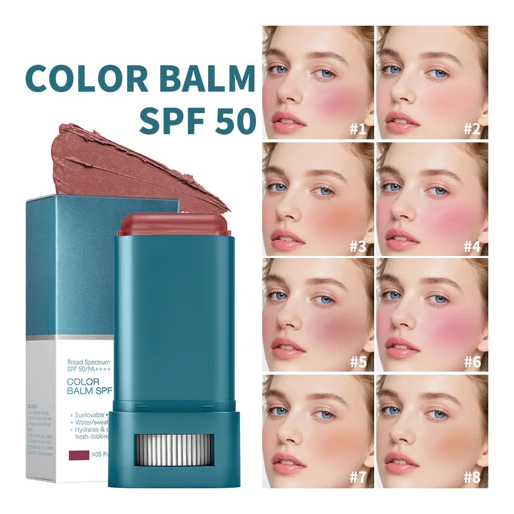 Lakerain SPF 50 Color Blush Balm – Lip & Cheek Tint