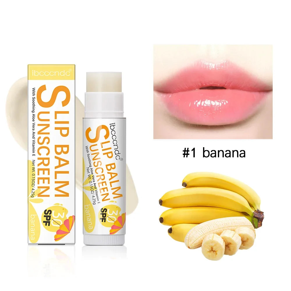 SPF 30 Sunscreen Lip Balm – Watermelon Coconut Banana