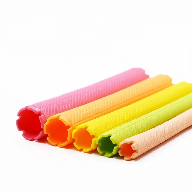 DIY Heatless Lengthened Hair Roller Stick Perm Tools Hollow Design