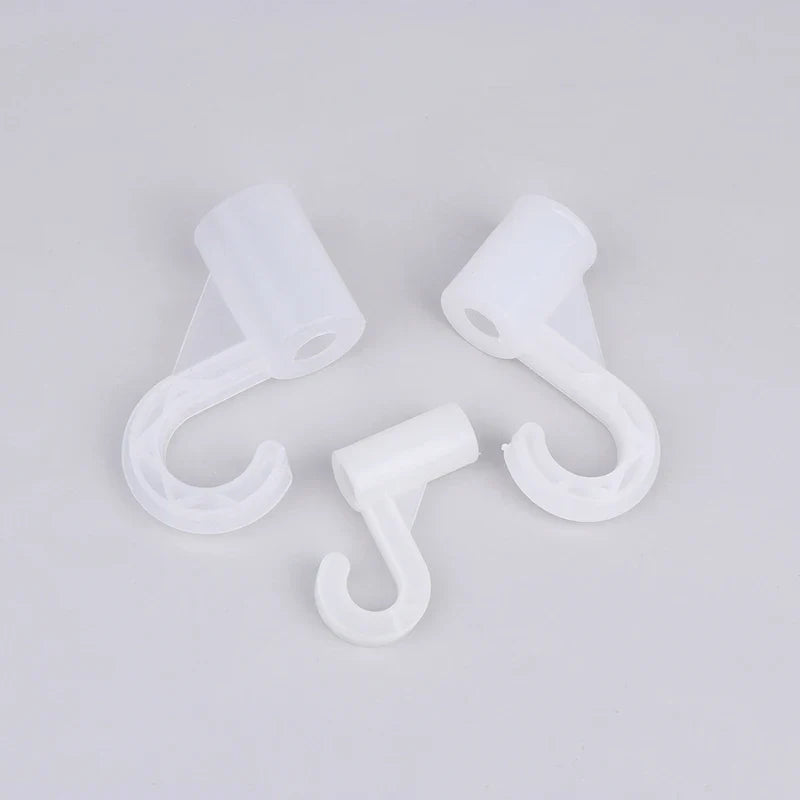 10-Pack Plastic Hooks – Wardrobe, Shelf, Tent & DIY Fittings