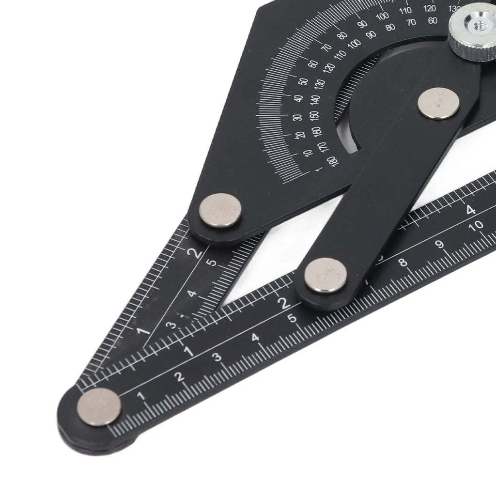 Bevel Protractor Universal 0-180 Degree Aluminum Angle Finder Ruler