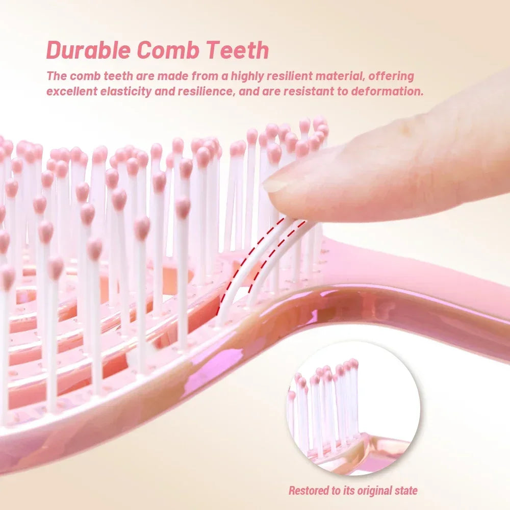 Round Hollow Hair Brush – Detangling, Volume & Scalp Massage