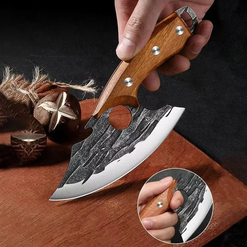 Hand-Forged Boning Knife – Stainless Steel Meat Cutting
