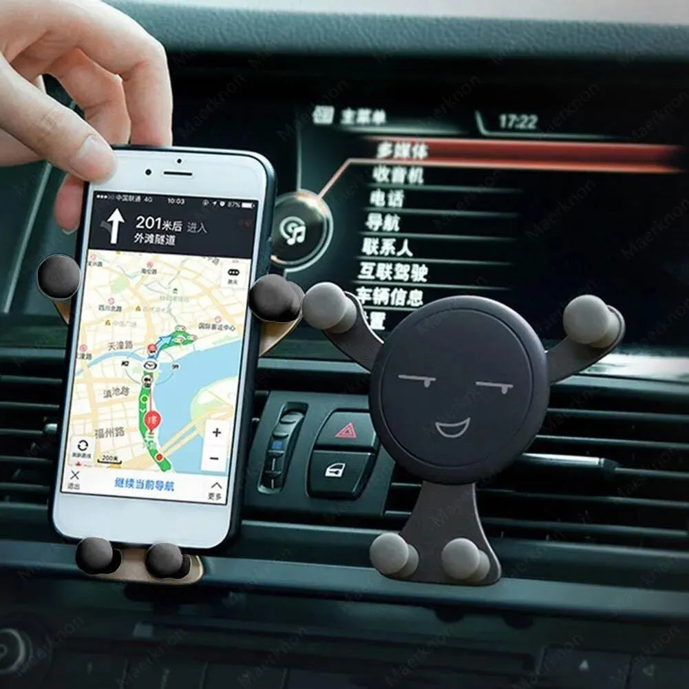 Gravity Car Phone Holder Air Vent Clip | iPhone & Samsung