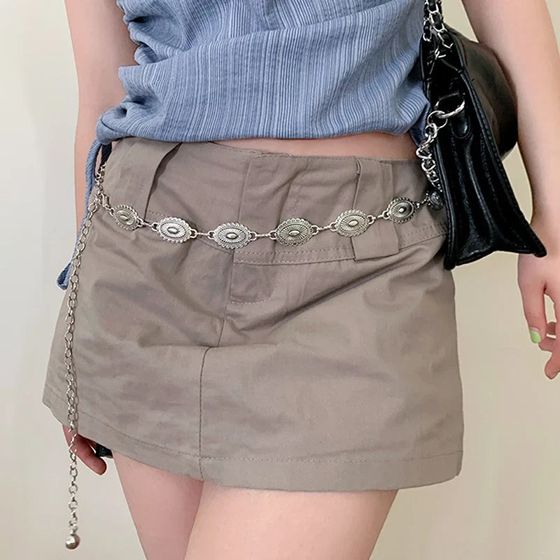 Bohemian Metal Waist Chain Belt – Retro Ethnic Style Women