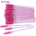 50pc Disposable Mascara Wands & Spoolie Brushes in Bottle
