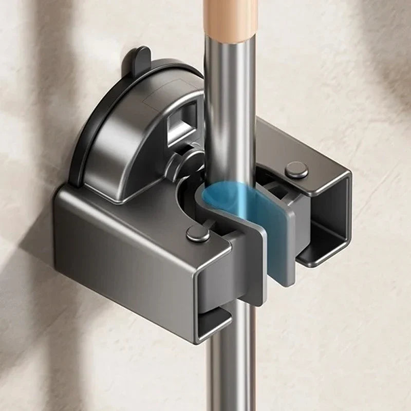 No-Drill Suction Cup Mop & Broom Wall Hook | Ancient Style