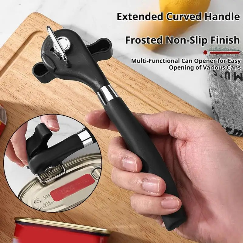 Manual Can Opener – Smooth Edge Stainless Steel Kitchen Tool