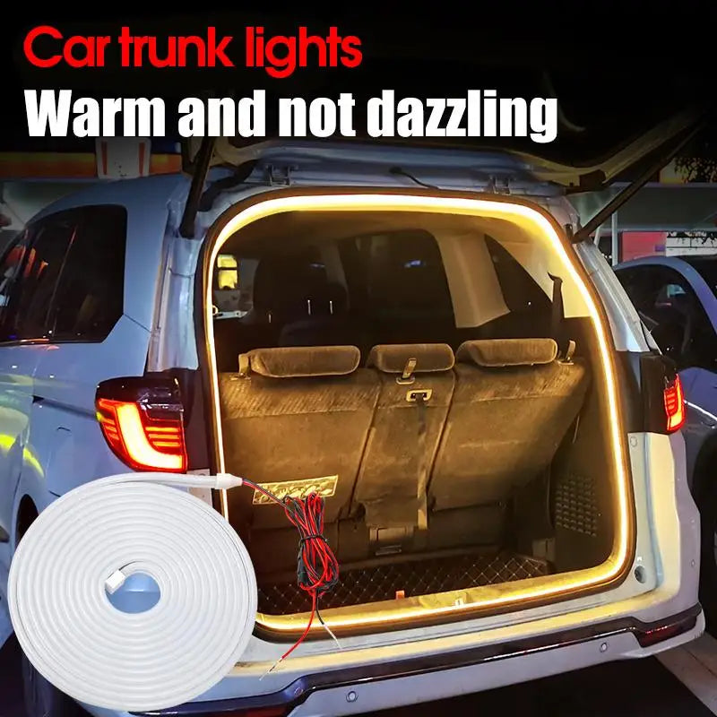 Car Trunk LED Light Strip | Dynamic Flow, Auto On/Off, 2m/4m