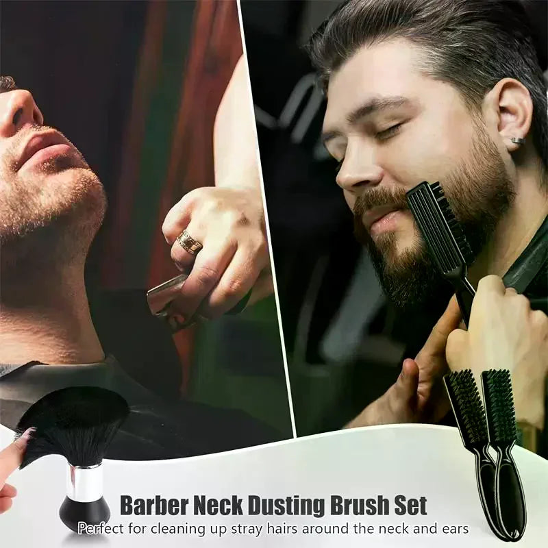 Neck Duster Hair Brush Set | Barber & Salon Cleaning Tool