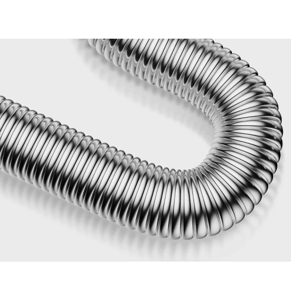 80 Stainless Steel Sink Siphon Waste Drain Flexible Pipe Hose Kitchen