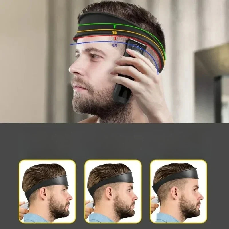 Silicone Hair Fade Guide Template | DIY Barber Neckline Band